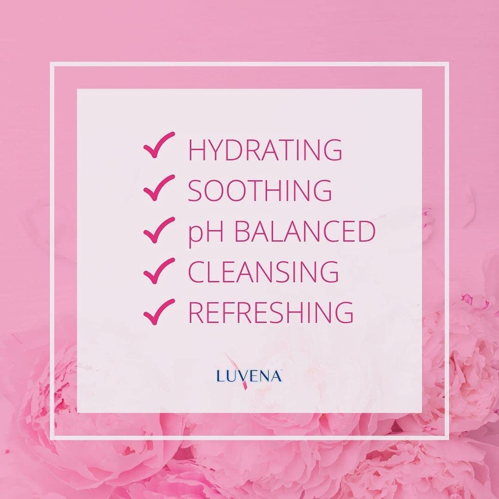 LUVENA Personal Wash sensitive skin formula designed for delicate areas.