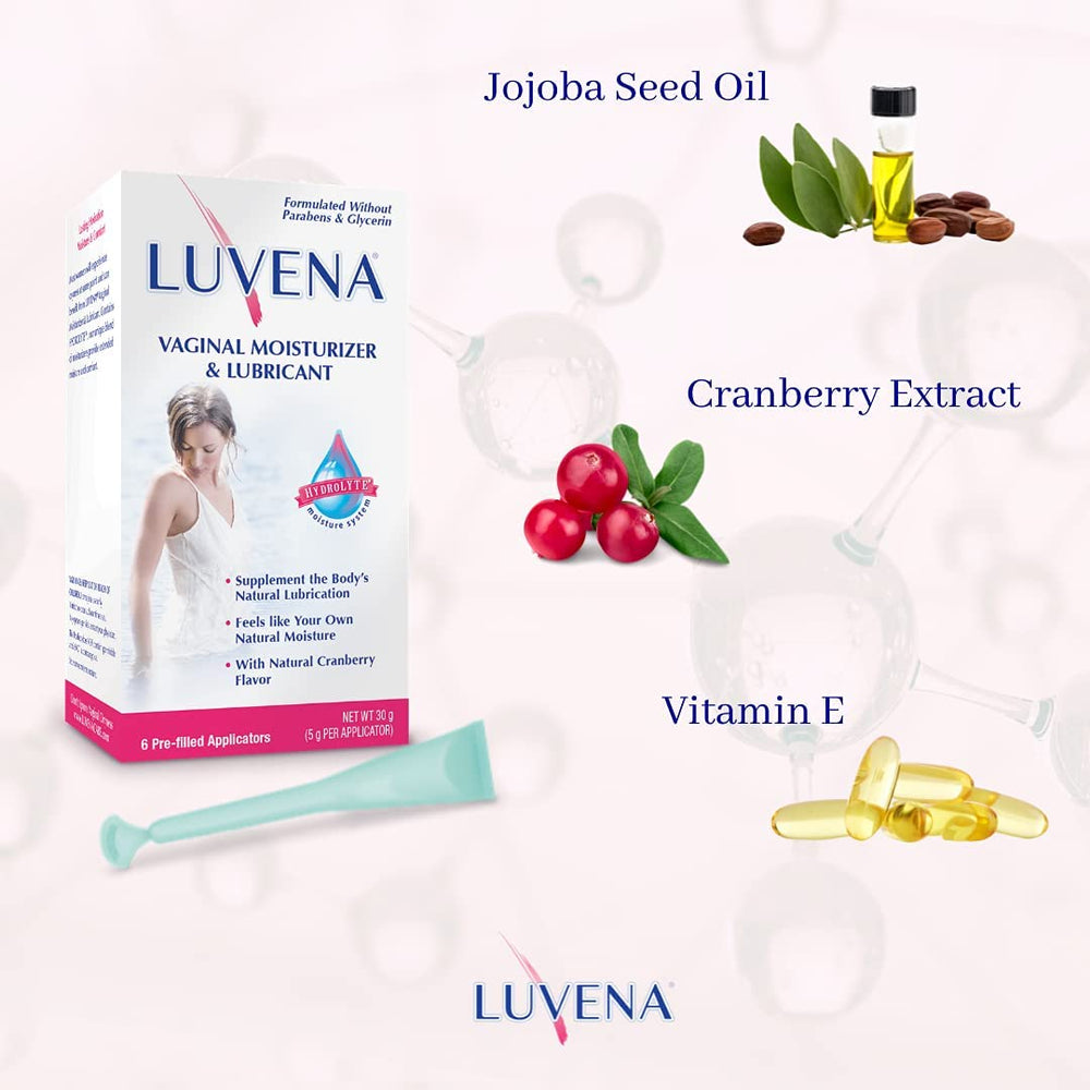 LUVENA Vaginal Moisturizer applicator close-up for easy application.