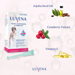 LUVENA Vaginal Moisturizer applicator close-up for easy application.