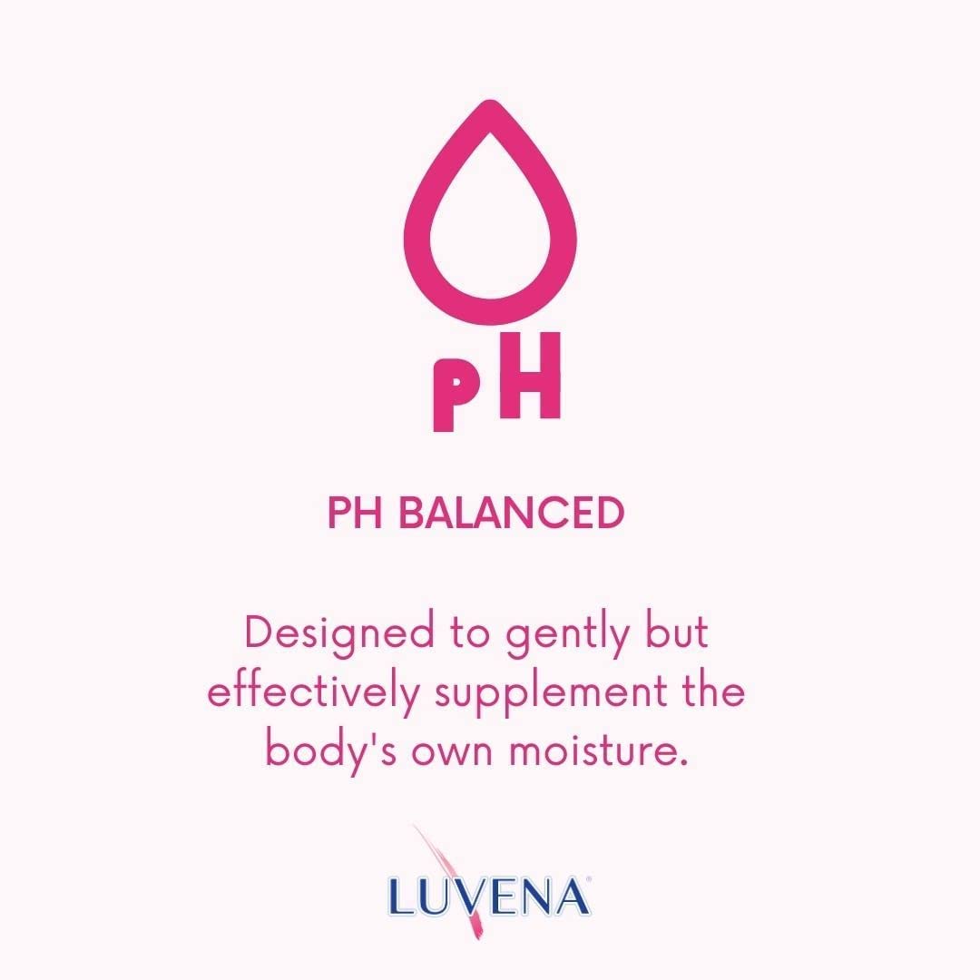 LUVENA Vaginal Moisturizer ingredients list highlights safe, water-based formula.