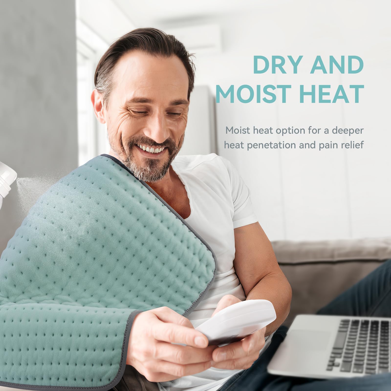 luwanda XXL heating pad auto shut-off feature for safety