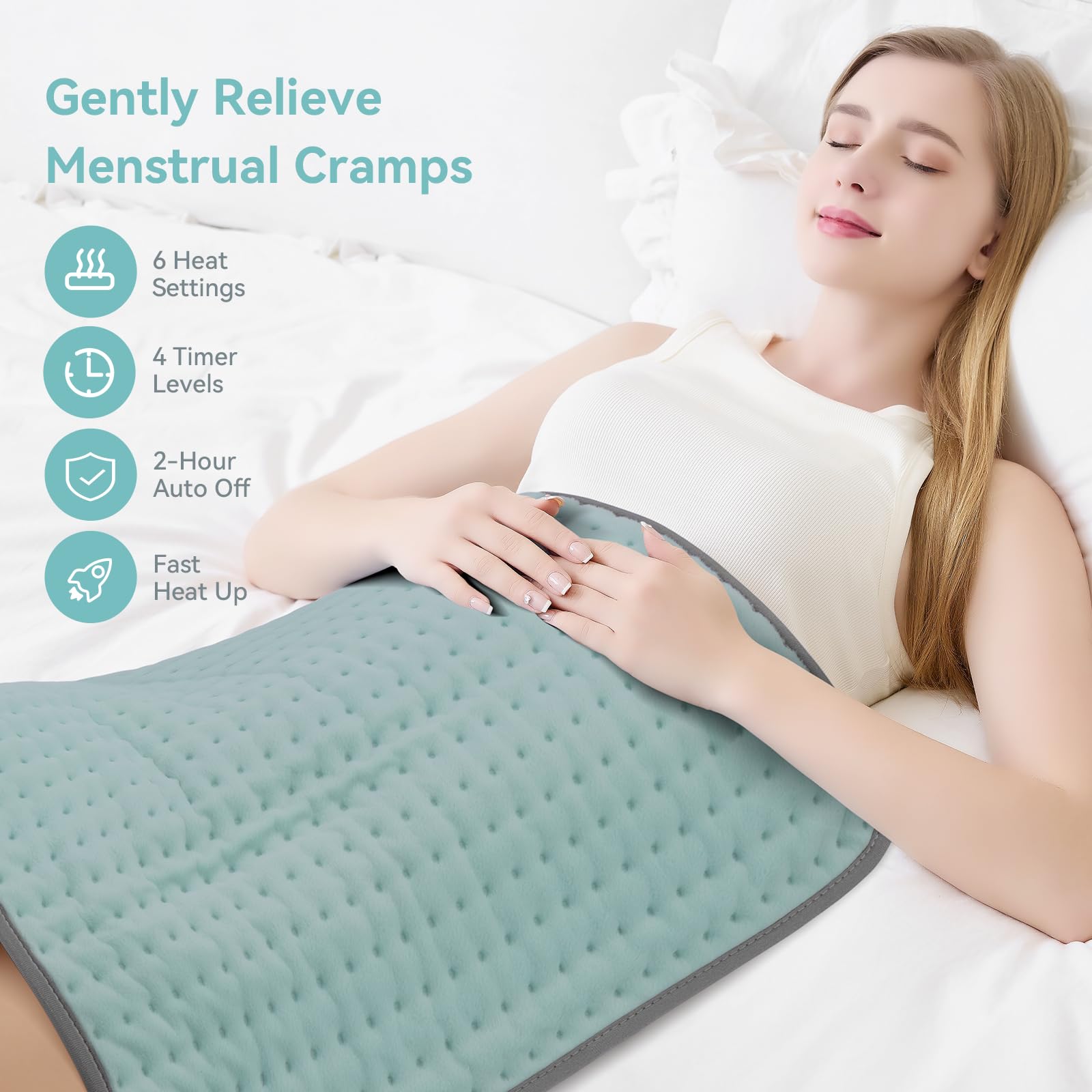 luwanda XXL heating pad plush fabric for comfortable use