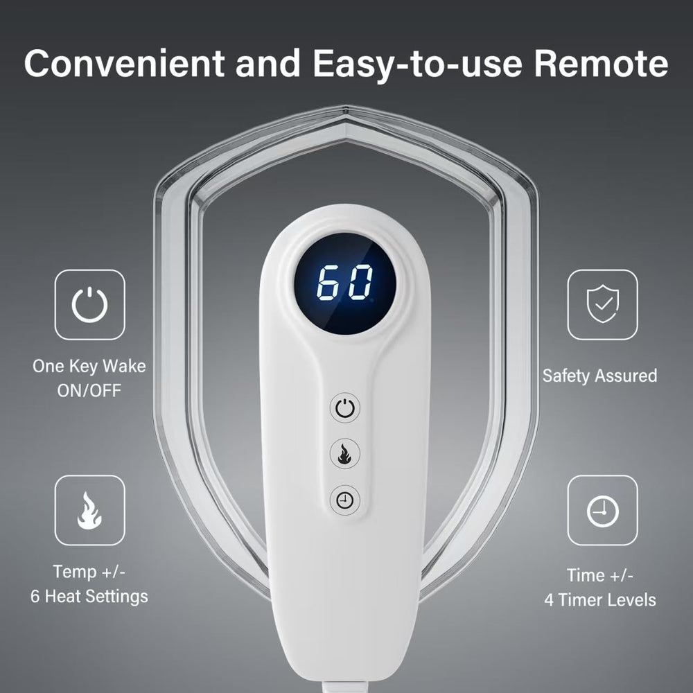 LuWanda XXXL heating pad control panel for easy temperature tuning