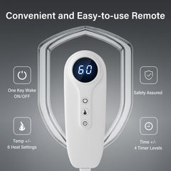 LuWanda XXXL heating pad control panel for easy temperature tuning
