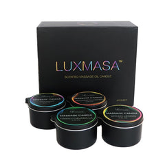 LUXMASA at-home spa vibe created by candlelit massage session
