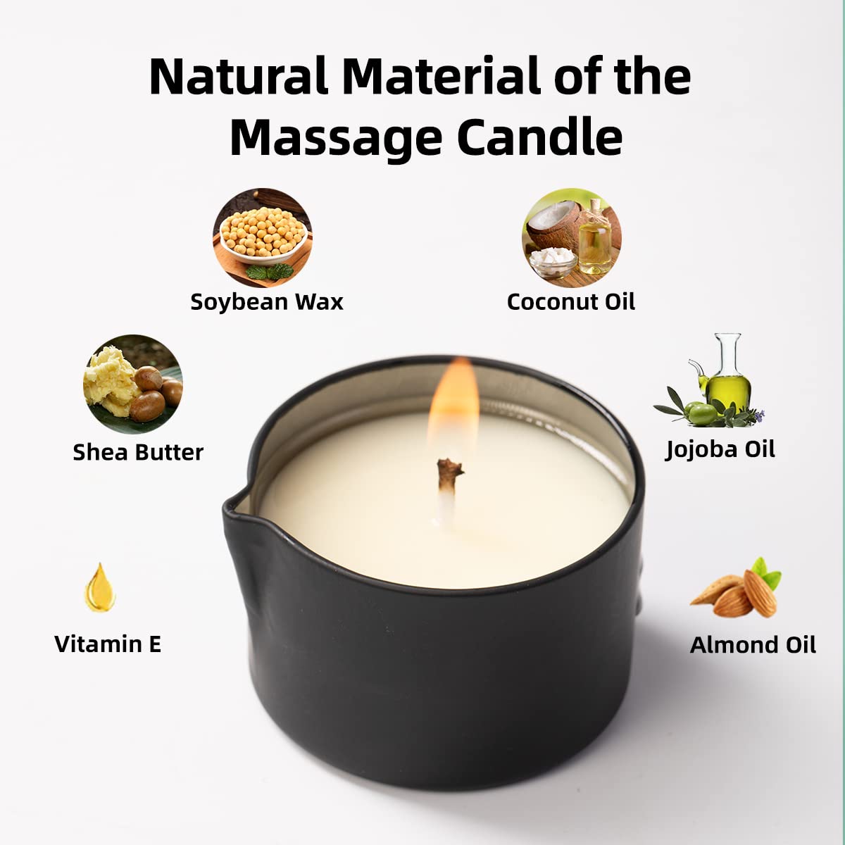 Luxmasa all-natural set shown in a cozy living room setup.