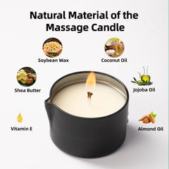 Luxmasa all-natural set shown in a cozy living room setup.