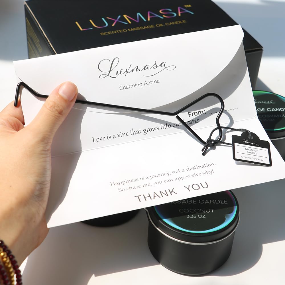 LUXMASA spiced lemon candle molten oil for warm skin nourishment