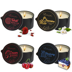 Luxmasa Tahiti massage candle pour, warm oil for at-home spa relaxation.