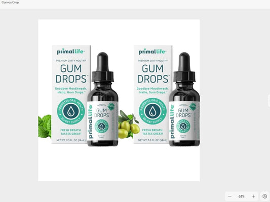 LuxProdX Dirty Mouth Gum Serum bottle promotes fresh breath and gentle gum care.