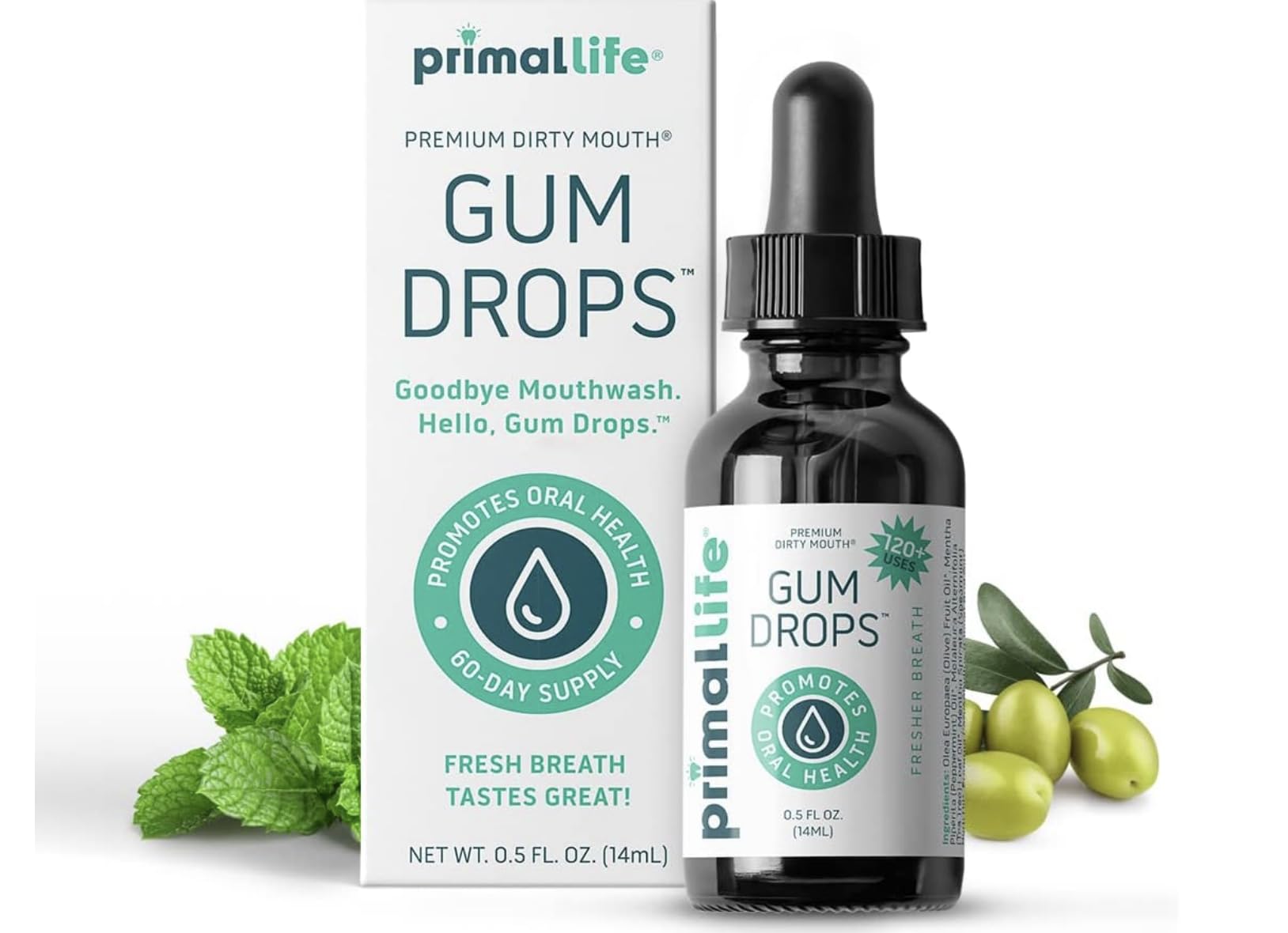 LuxProdX Dirty Mouth Gum Serum pack offers convenient twin-pack for daily oral care.
