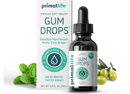 LuxProdX Dirty Mouth Gum Serum pack offers convenient twin-pack for daily oral care.