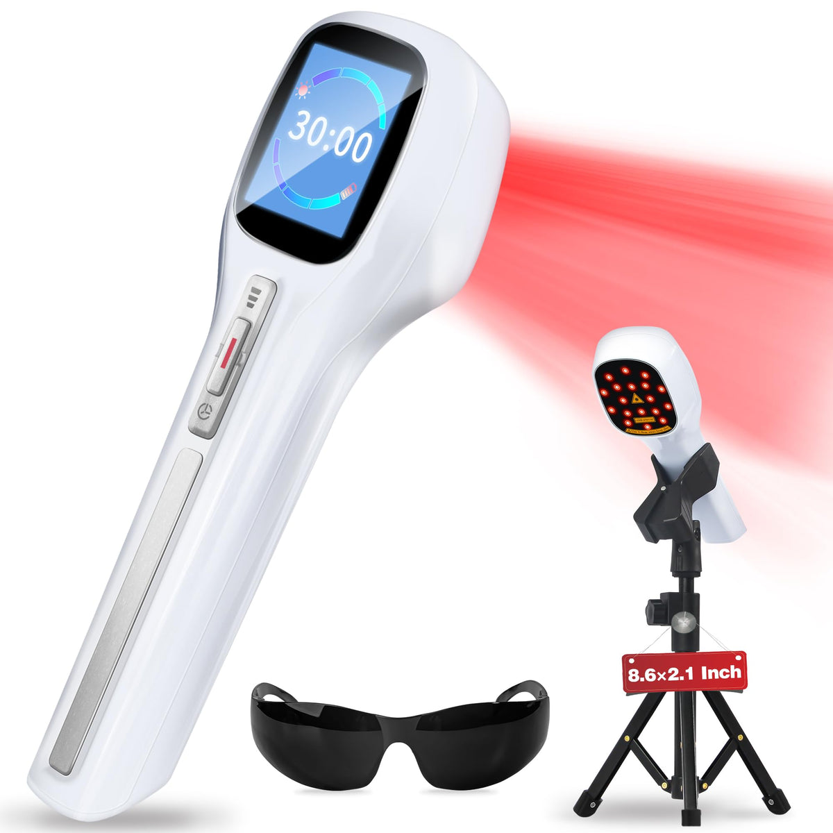 LuxReyan cold laser therapy device front view for at‑home muscle and joint care