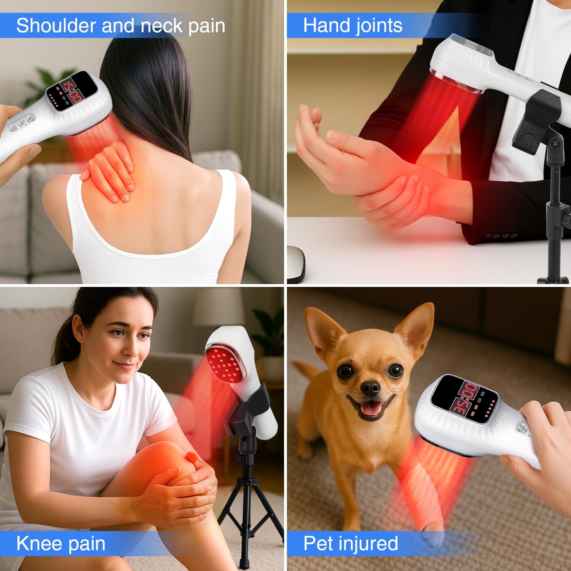 LuxReyan use case for joints, muscles, and pets at home