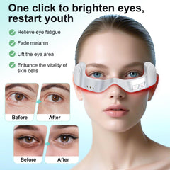Luxulist red light glasses close-up highlighting lightweight design for all-day wear.