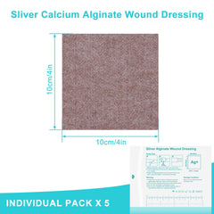 Lvonge absorbent 4x4 alginate dressing demonstrates soft gel formation for moist wound environment