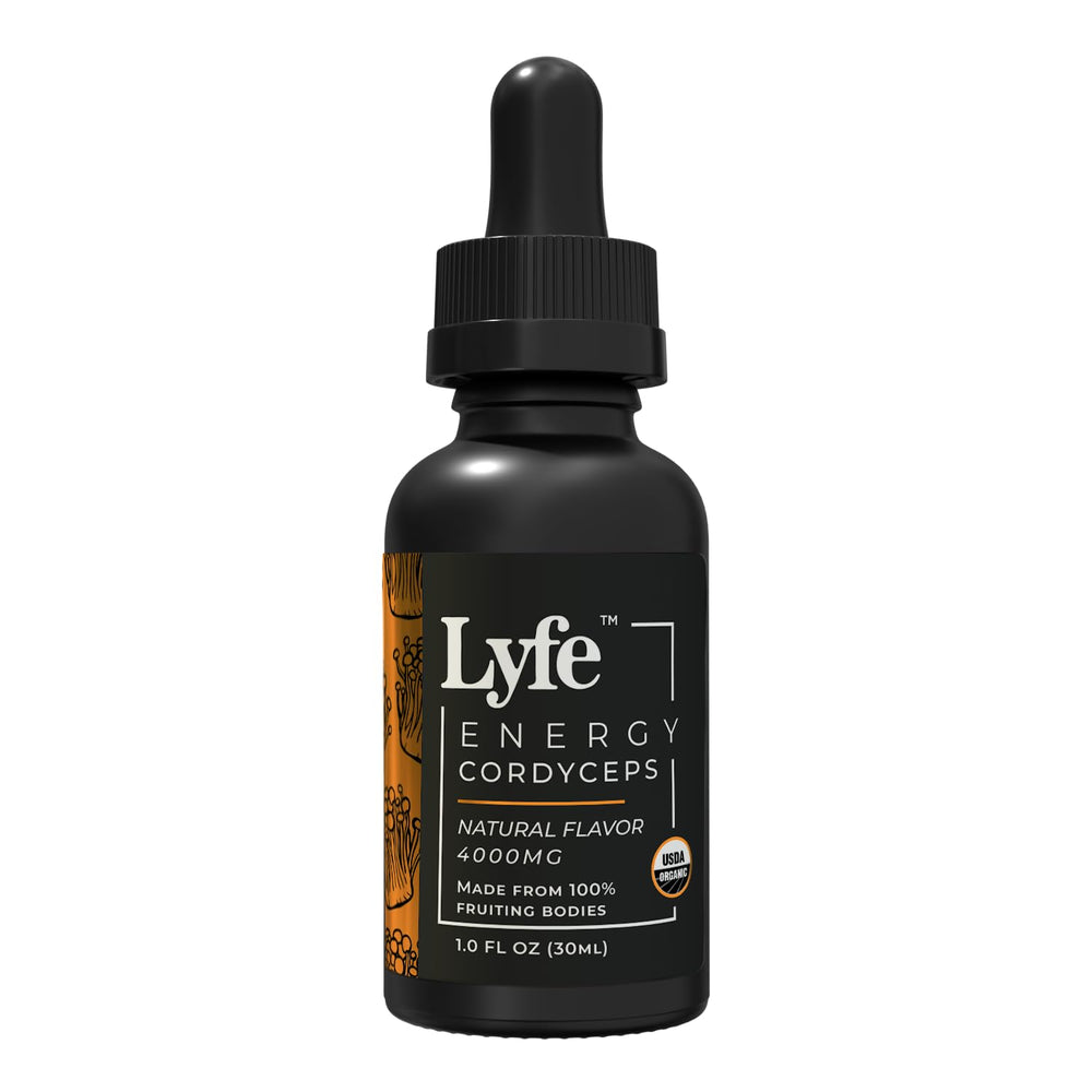 LYFE Functional Energy bottle with dropper for steady daily energy.