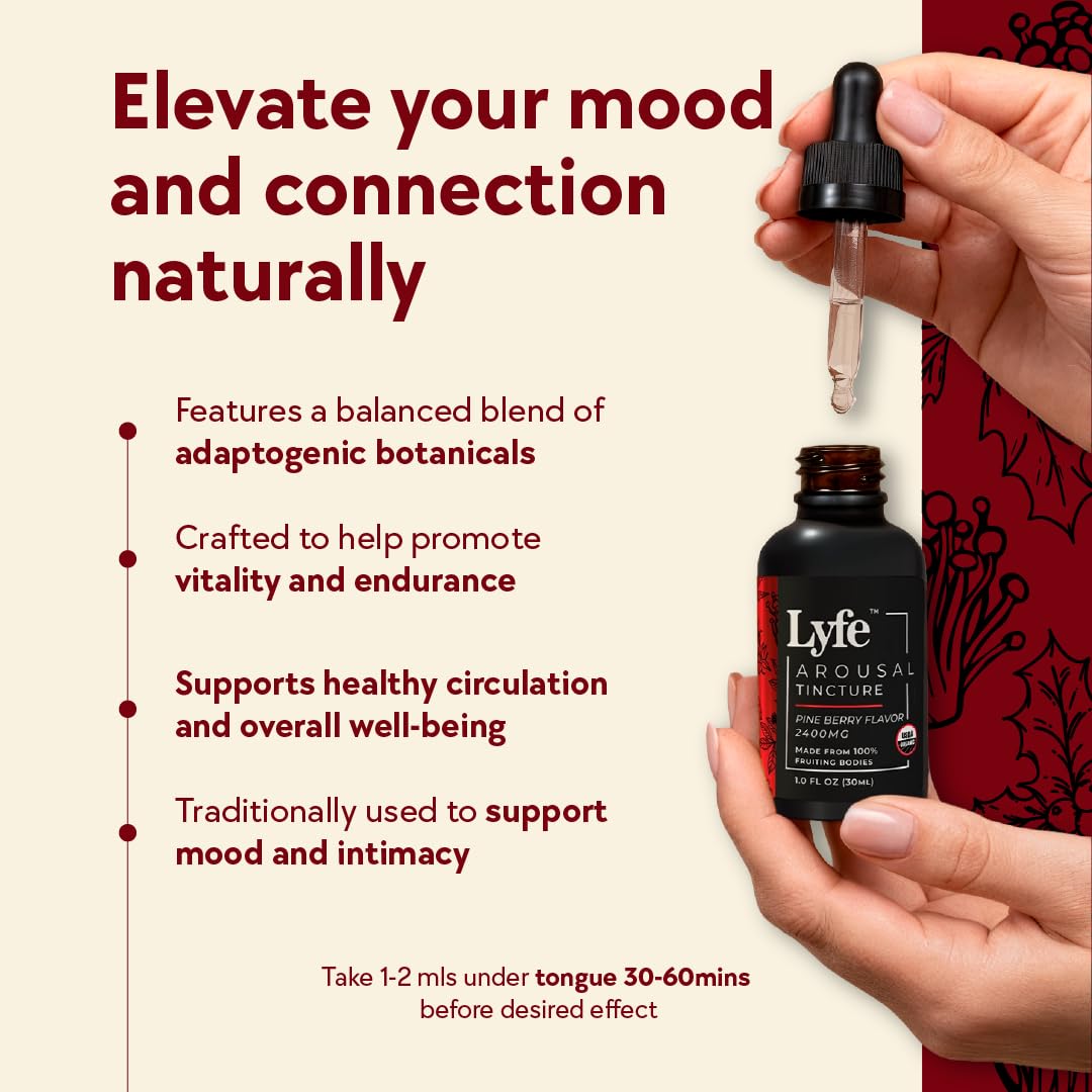 LYFE Functional Vitality tincture bottle with dropper for easy daily dosing
