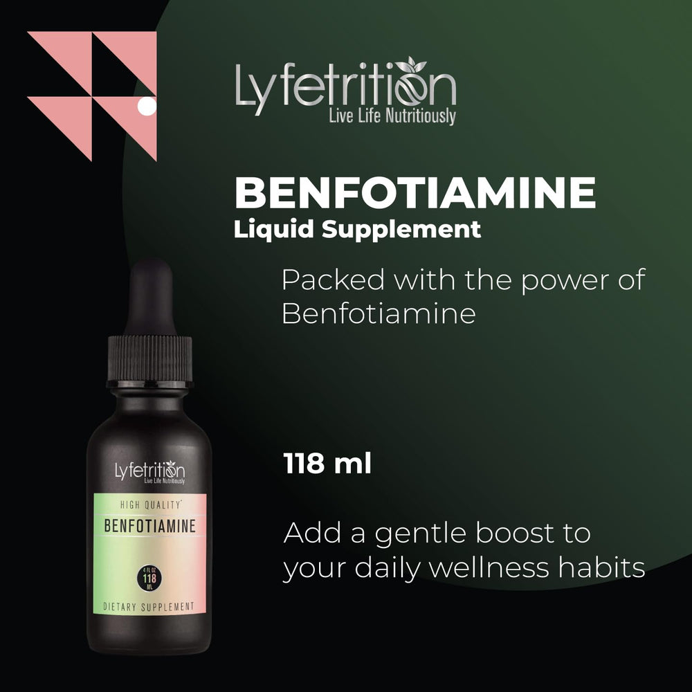 Lyfetrition Benfotiamine dropper shown for precise dosing