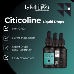 Lyfetrition Citicoline GMP certified indicator on packaging.