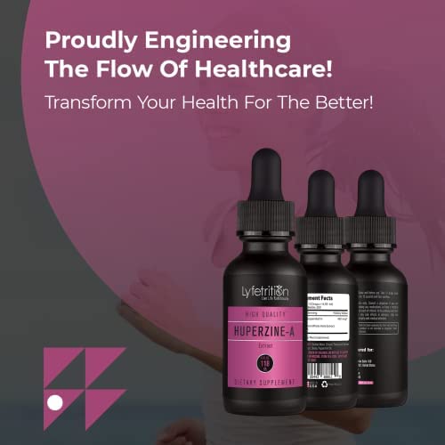 Lyfetrition Huperzine-A cruelty-free packaging conveys ethical production.