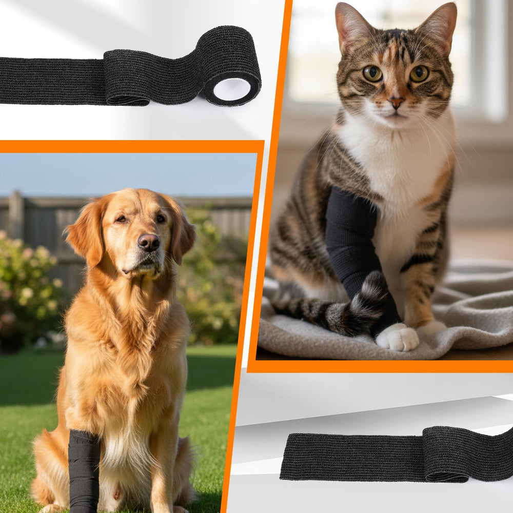 Lyksgir pet-friendly bandage supports pets during activity and recovery.