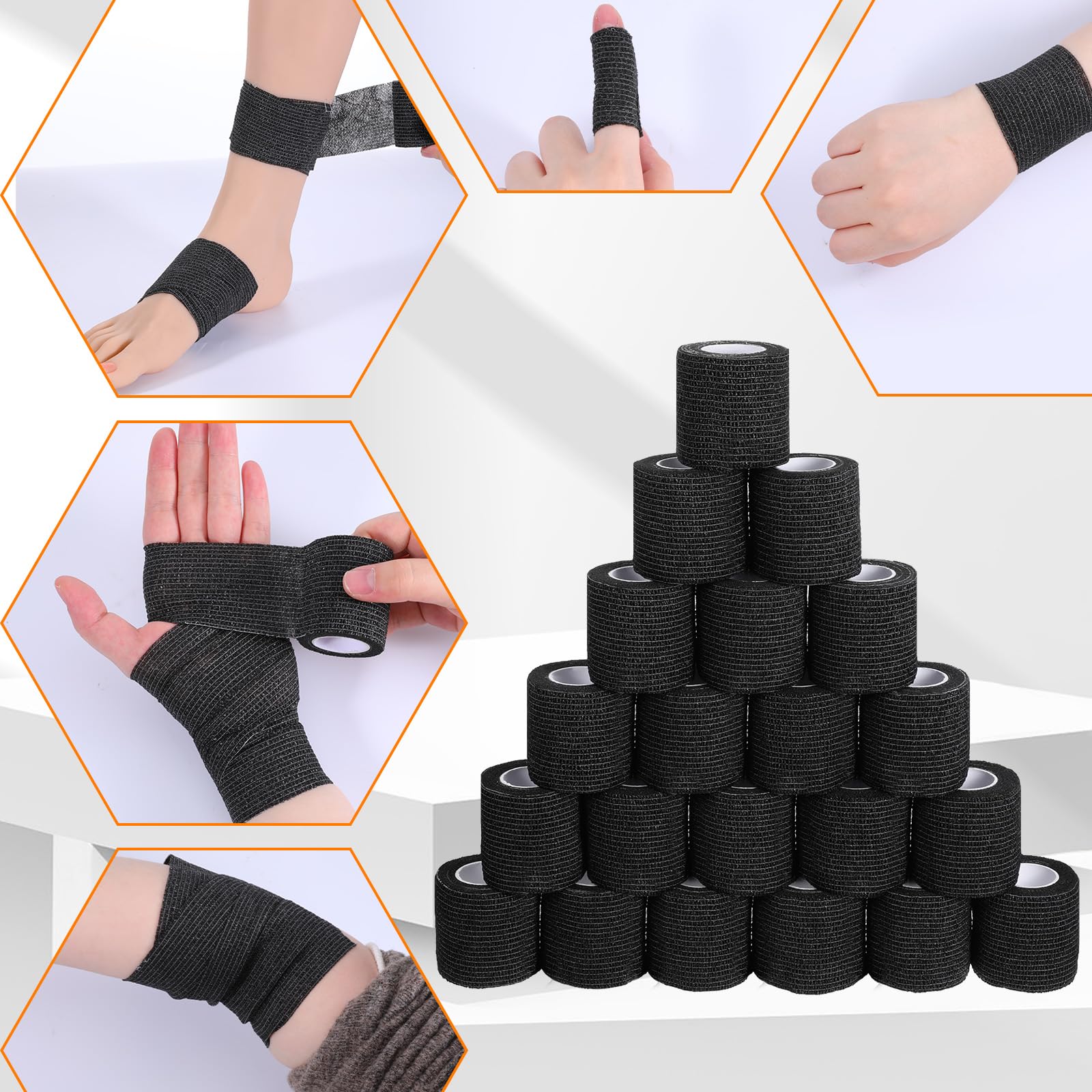 Lyksgir water-resistant bandage roll resists slipping during workouts.