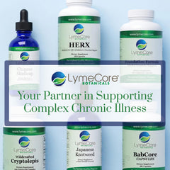 LymeCore Babcore label showing Non-GMO ingredient standard.