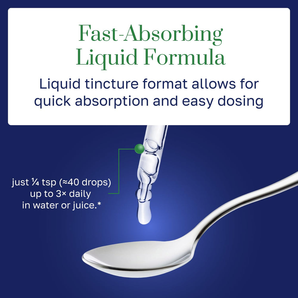 LymeCore Chinese Skullcap liquid pour indicates customizable serving sizes.