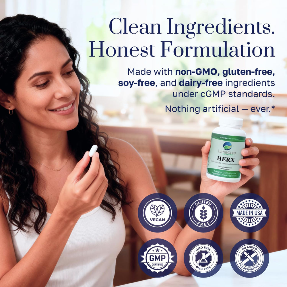 LymeCore HERX Detox molybdenum-ingredient indicating enzymatic pathway support