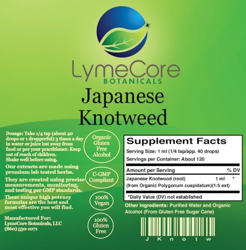 LymeCore Japanese Knotweed dropper ready for precise dosing.