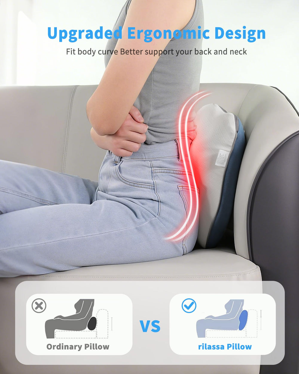 Lymneth 4D shiatsu massage nodes replicate therapist kneading for tension release