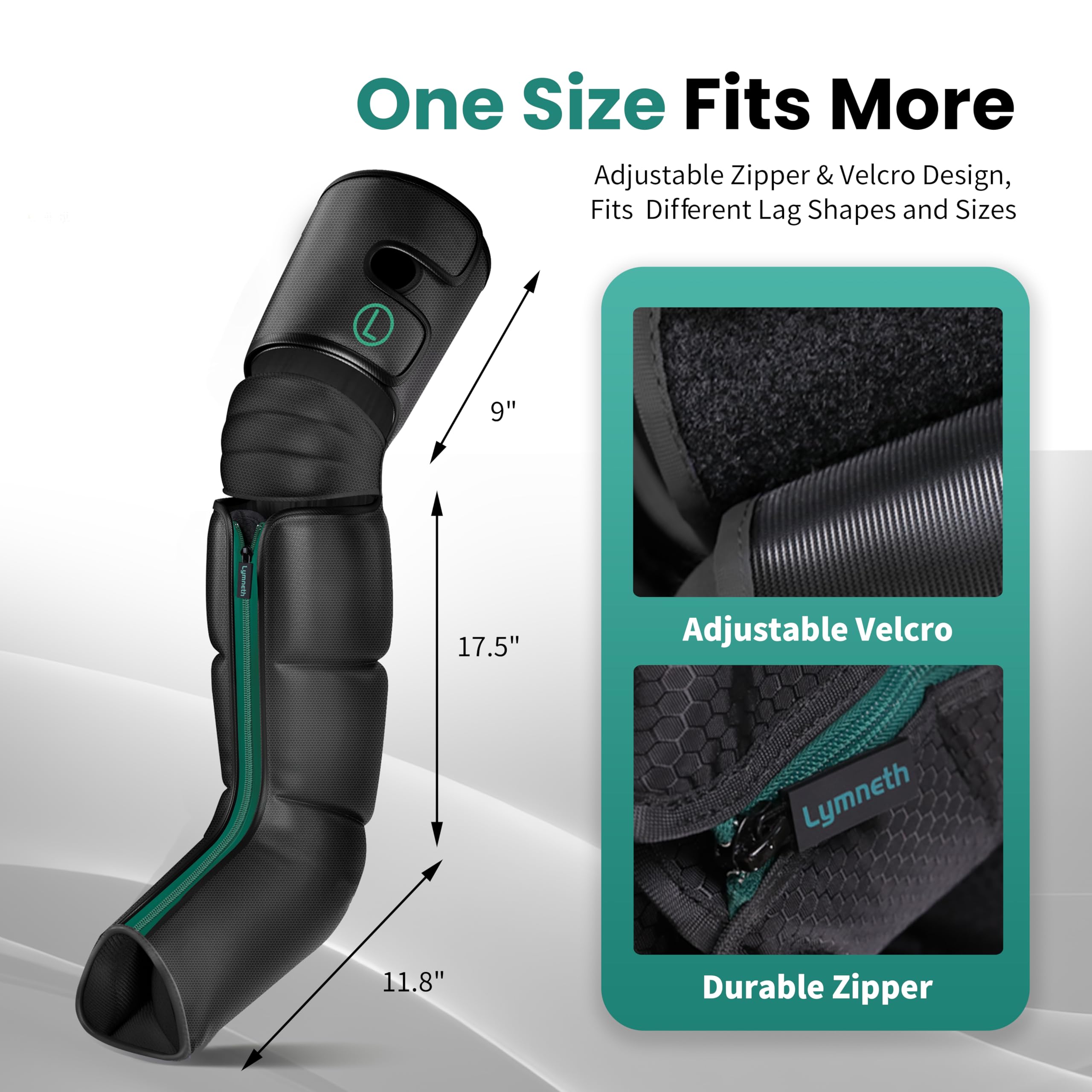 Lymneth leg massager carrying bag makes storage and travel convenient.