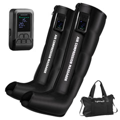 Lymneth leg massager cordless dual controllers for portable relief.