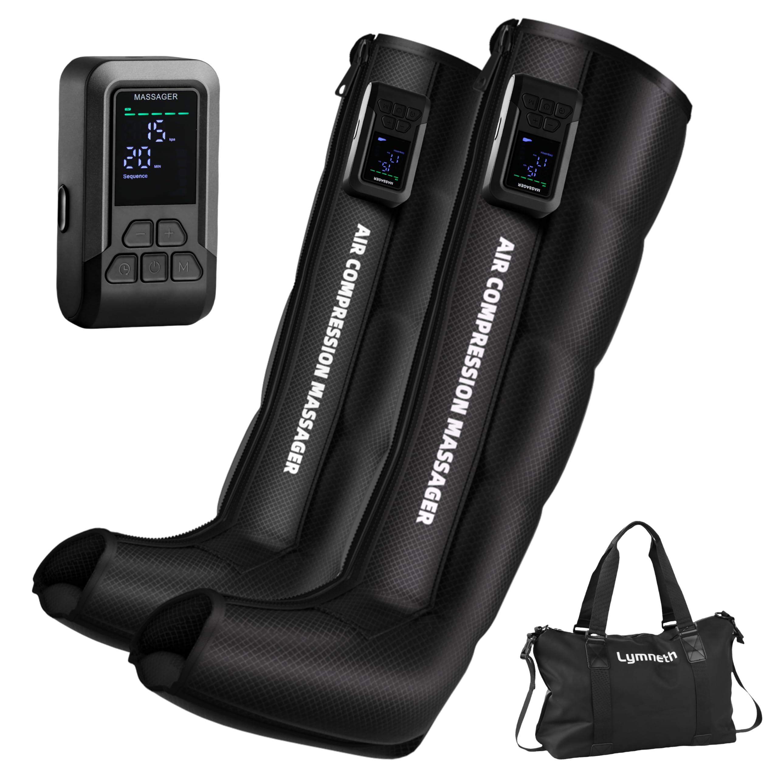 Lymneth professional leg massager cordless full-leg coverage for targeted comfort.