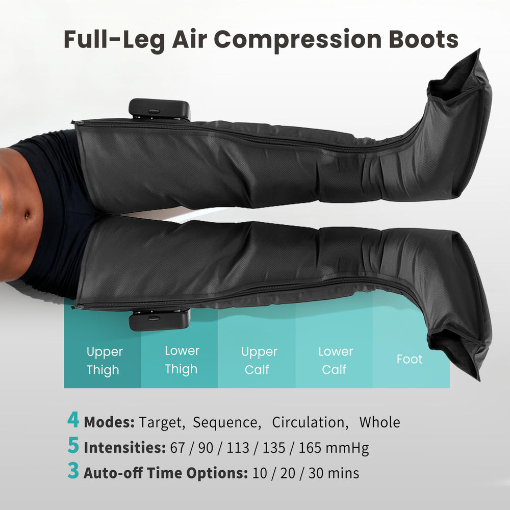 Lymneth portable leg massager with carry bag for travel.