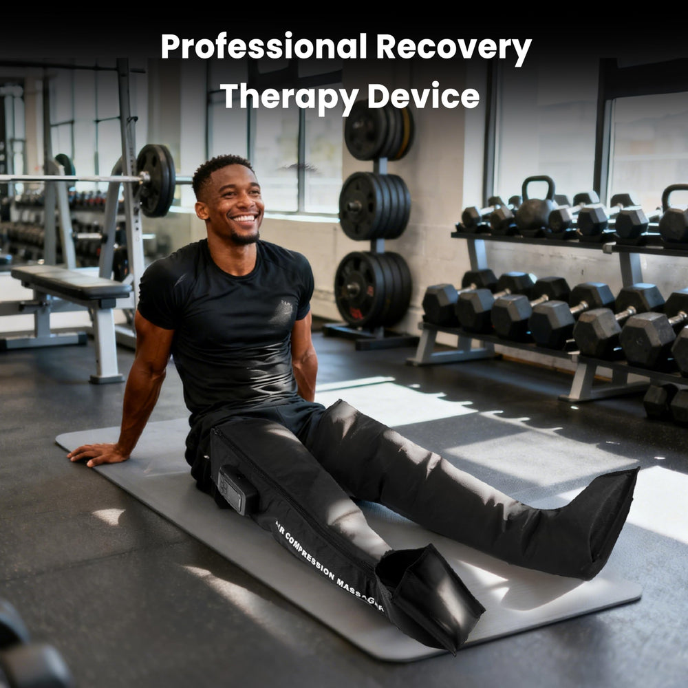 Lymneth sequential compression boots provide foot-to-thigh coverage for circulation support.