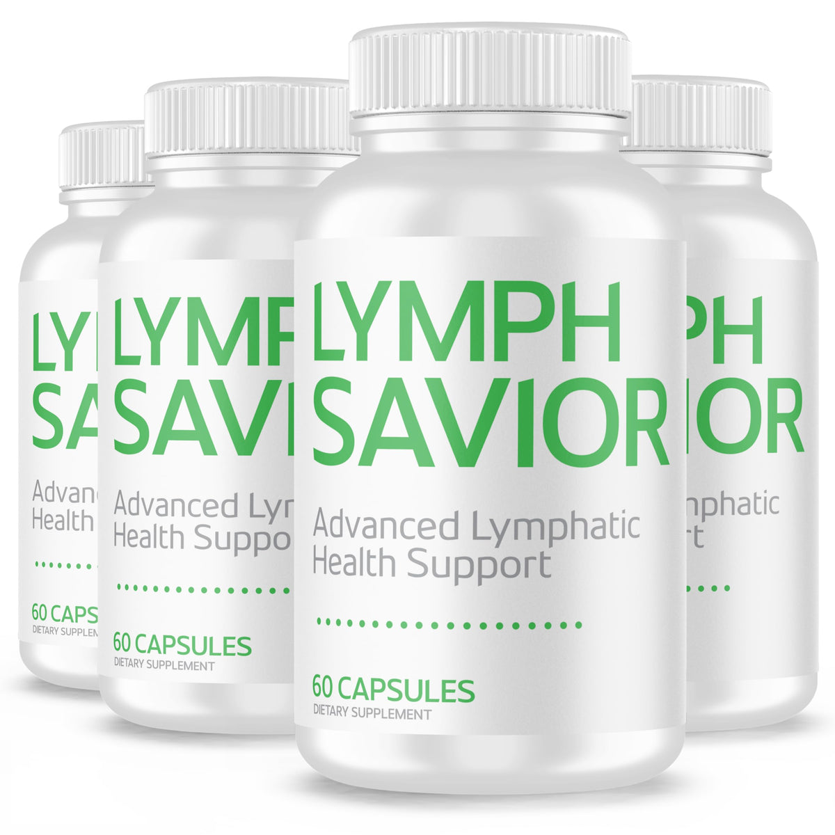 Lymph Savior bottle image highlighting advanced formulation for lymphatic wellness.
