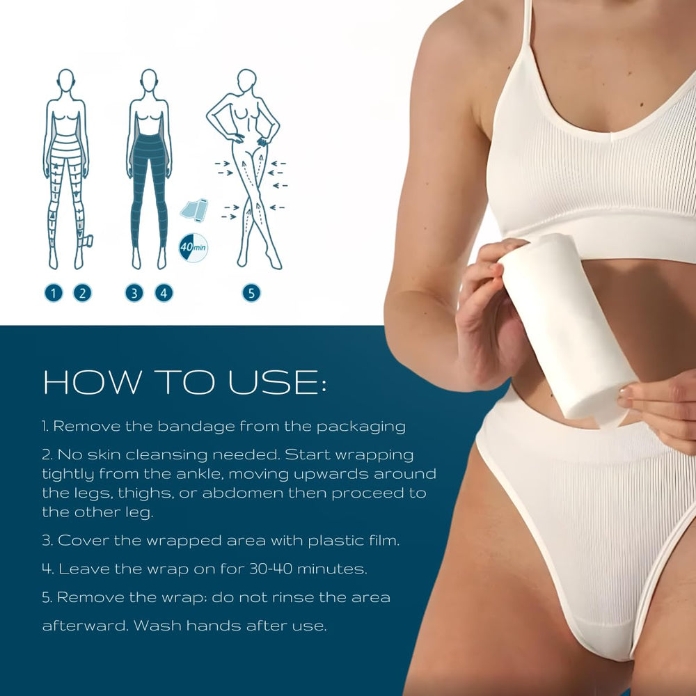 LYMPH8 packaging shown as a single-use pre-soaked wrap.