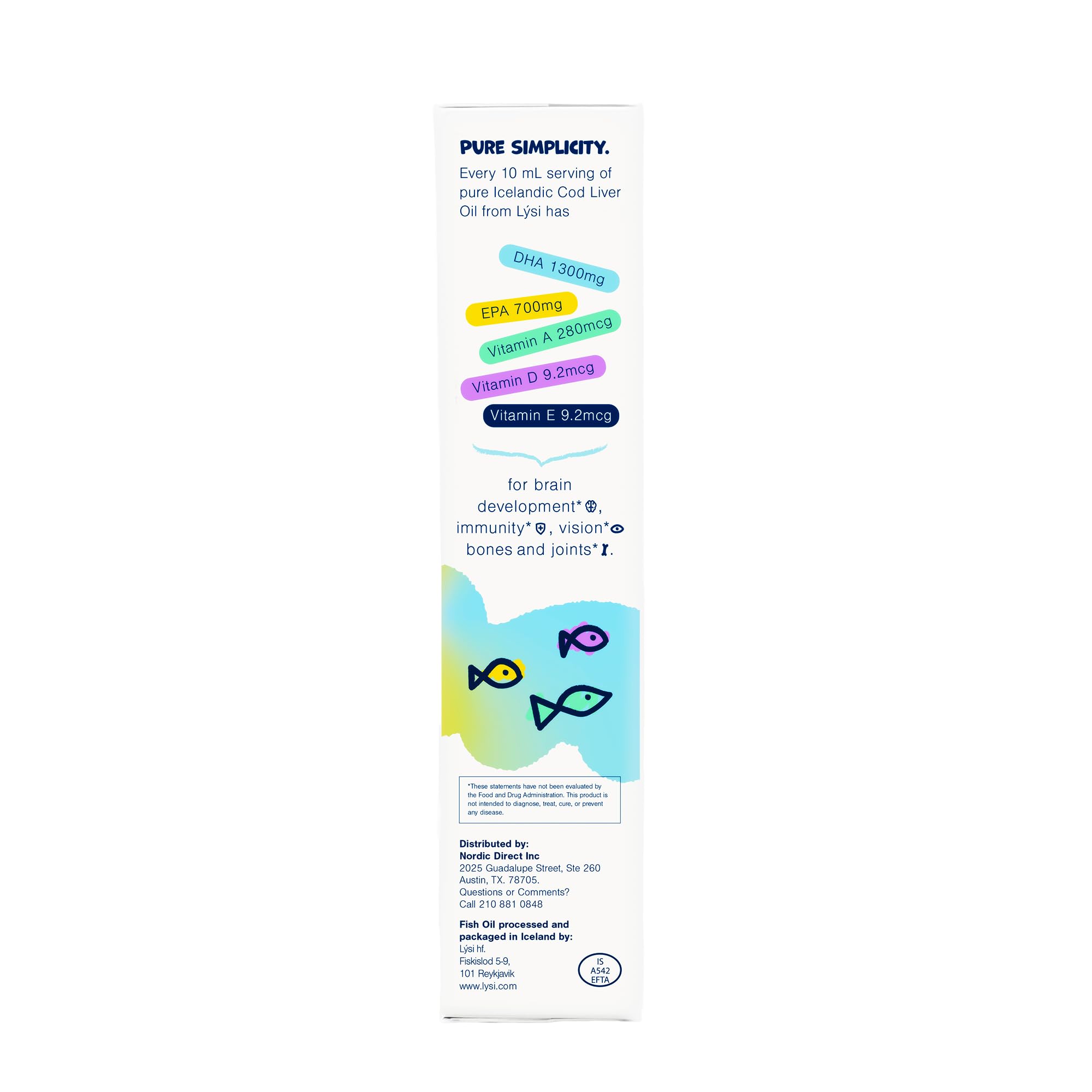 LYSI Littles lemon bottle with child dosage, supports healthy growth cues.