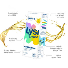 LYSI Littles dosing spoon delivers precise 5 ml portions for kids.