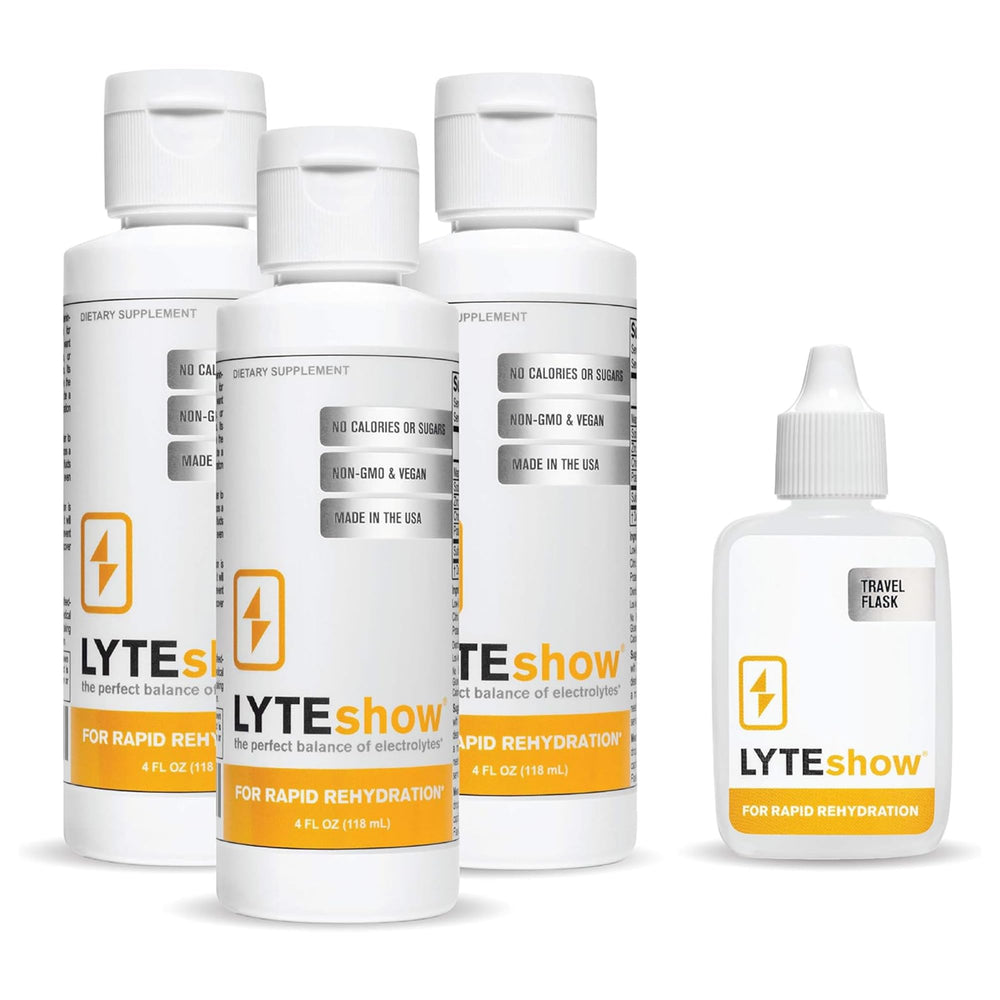 LyteLine Lyteshow bottle pour for quick hydration during workouts and daily activity