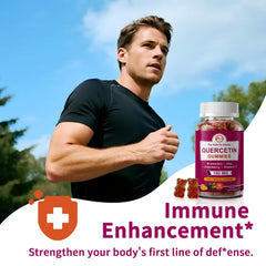 Berry flavored M inch Quercetin Gummies suggest tasty daily use