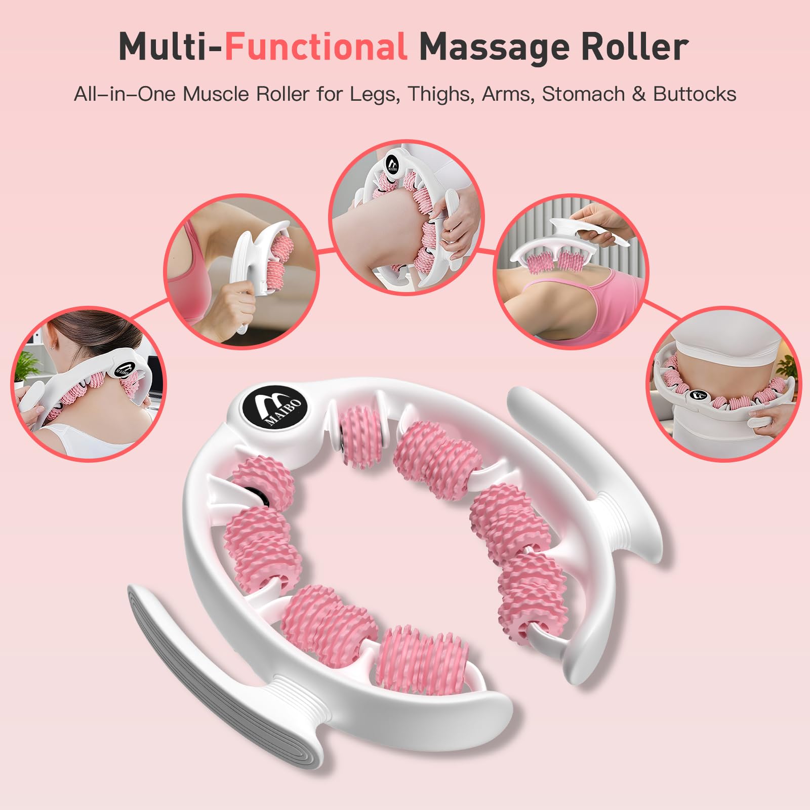 M MAIBO detachable roller handle shown for easy, controlled pressure.