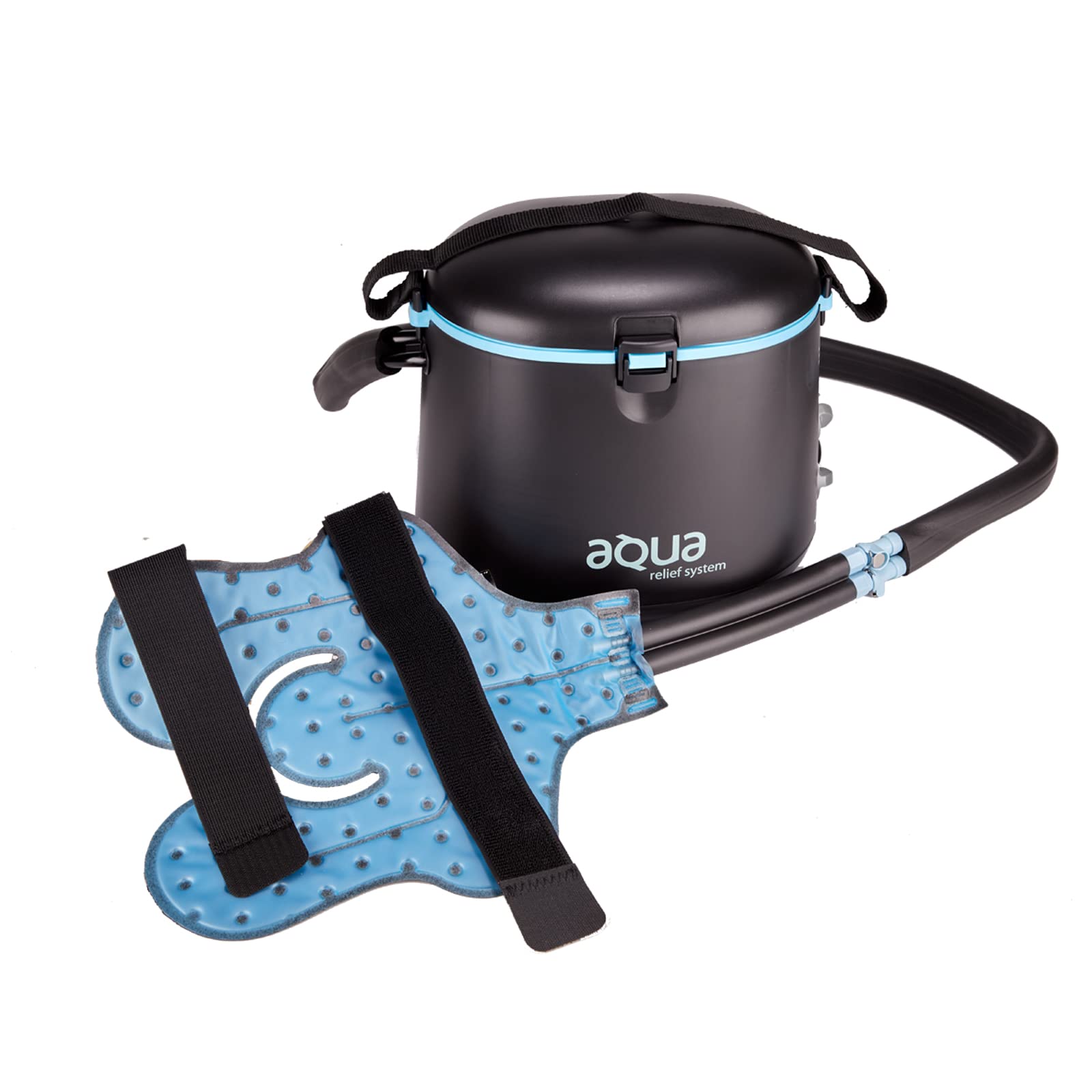 M Pain Aqua Relief ARS TPU front view for circulating heat and cold therapy at home.