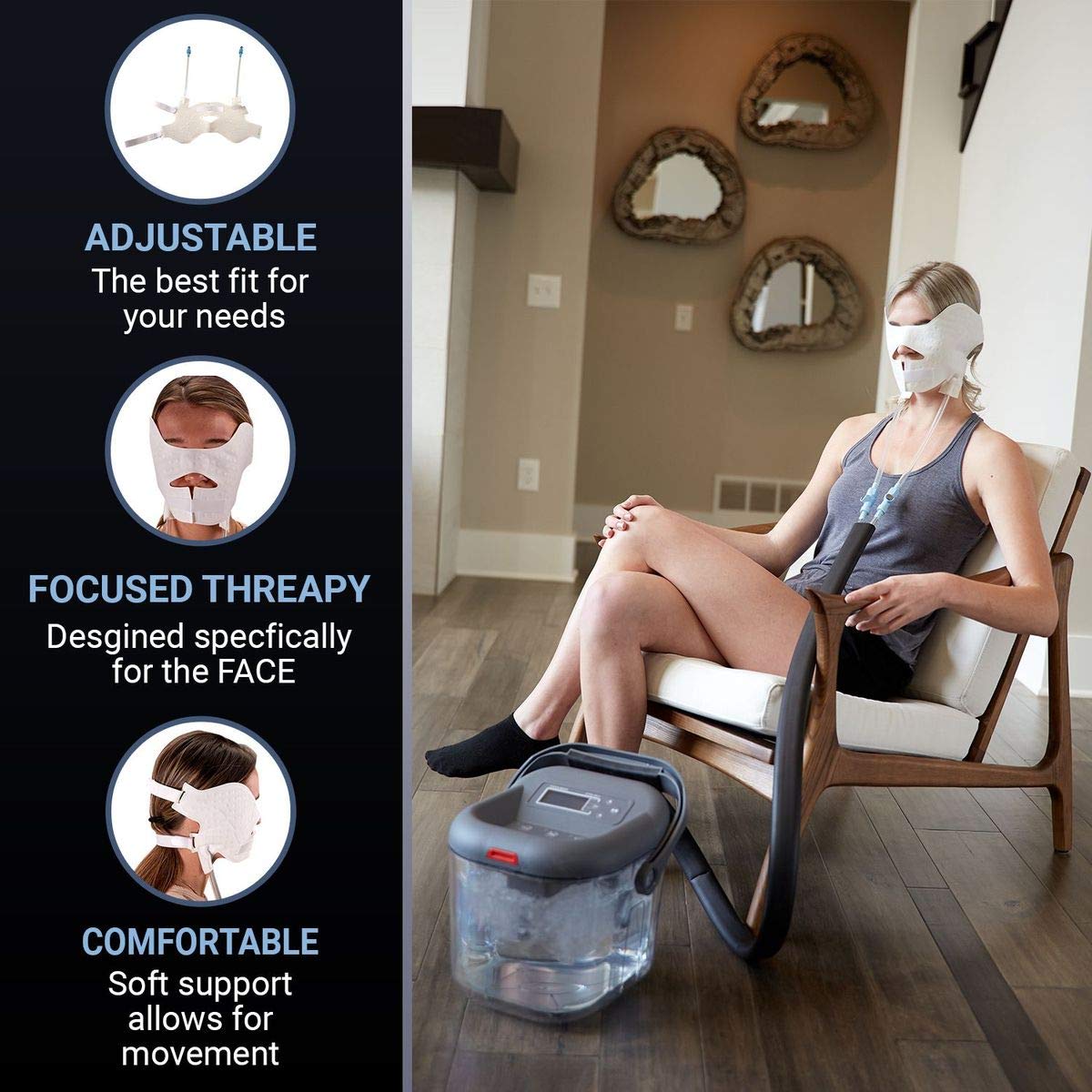 M Pain Management Technologies cryotherapy pad with adjustable wrap.