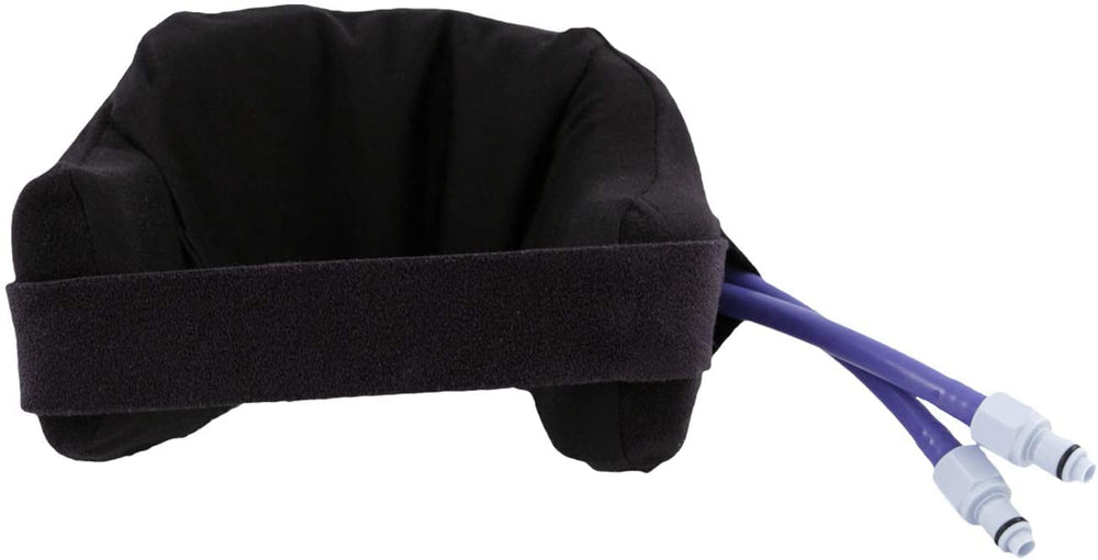 M Pain Management cervical pad mounted on a cryotherapy unit for neck therapy