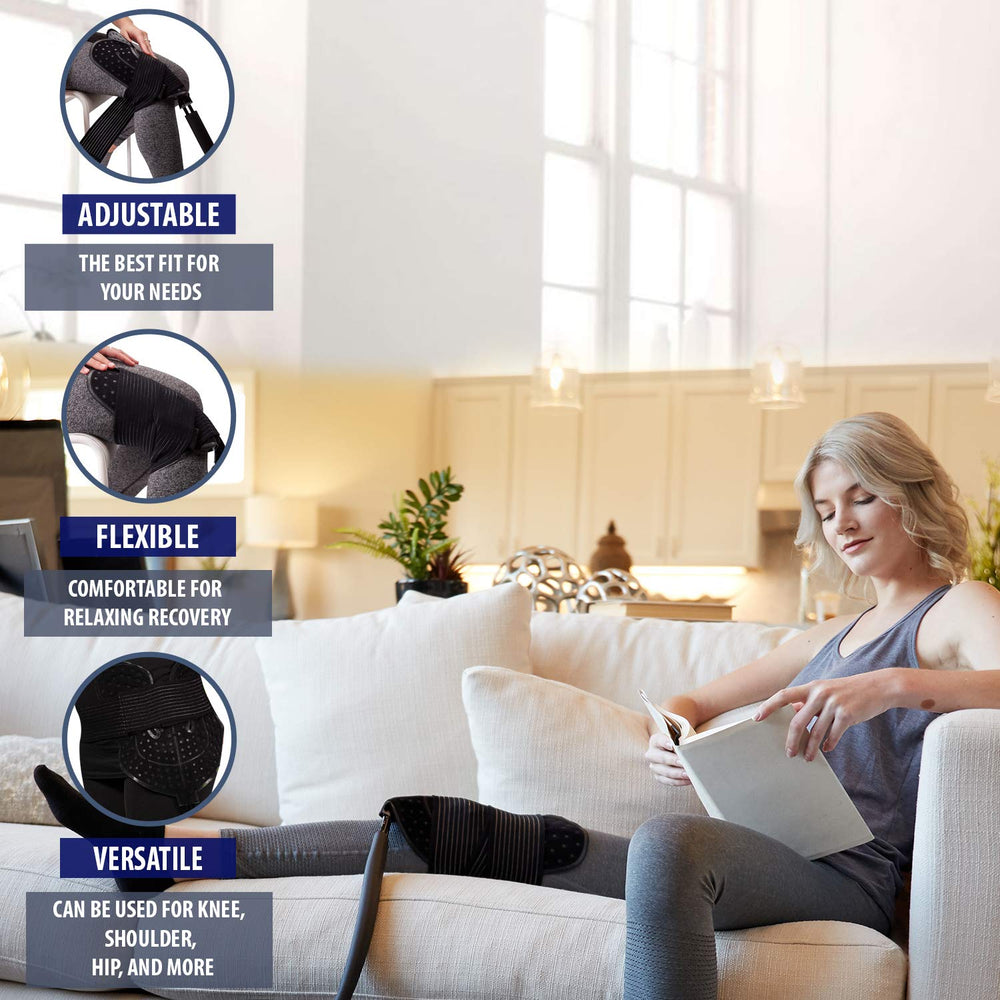 M Pain Management Technologies elbow-fit pad delivers focused cooling for joint comfort.