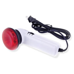 Infarex portable red light wand with angled head targeting a muscle area for comfort