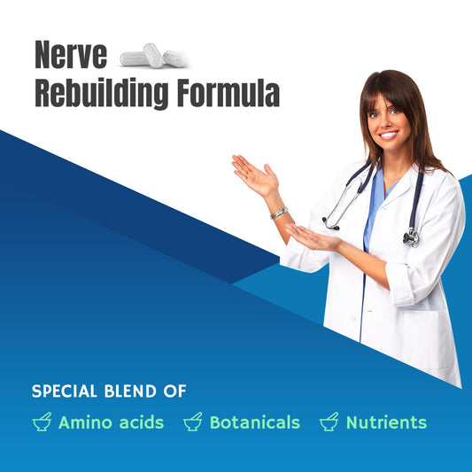 M Pain Nerve Support bottle back label with ingredients and dosage information.